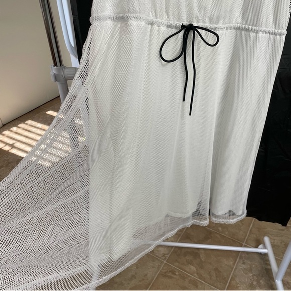 Hunter White Mesh 3X Midi Dress Summer Beach - Picture 4 of 7